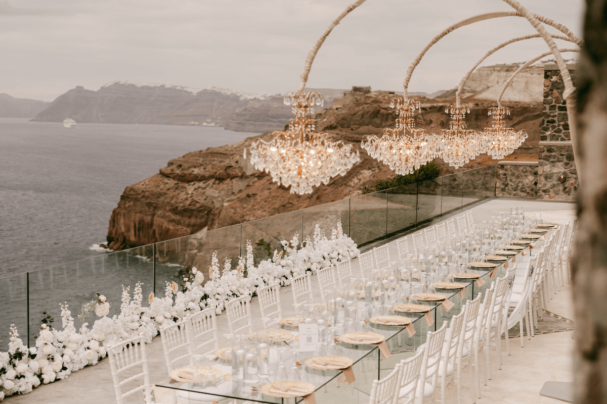 Planning your Santorini wedding reception-Aria Wedding Santorini