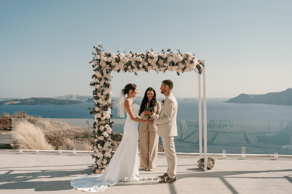 Choosing the best time to plan your wedding in Santorini-Best Season to Plan your Wedding in Santorini-Aria Weddings