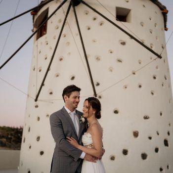 getting married in Santorini