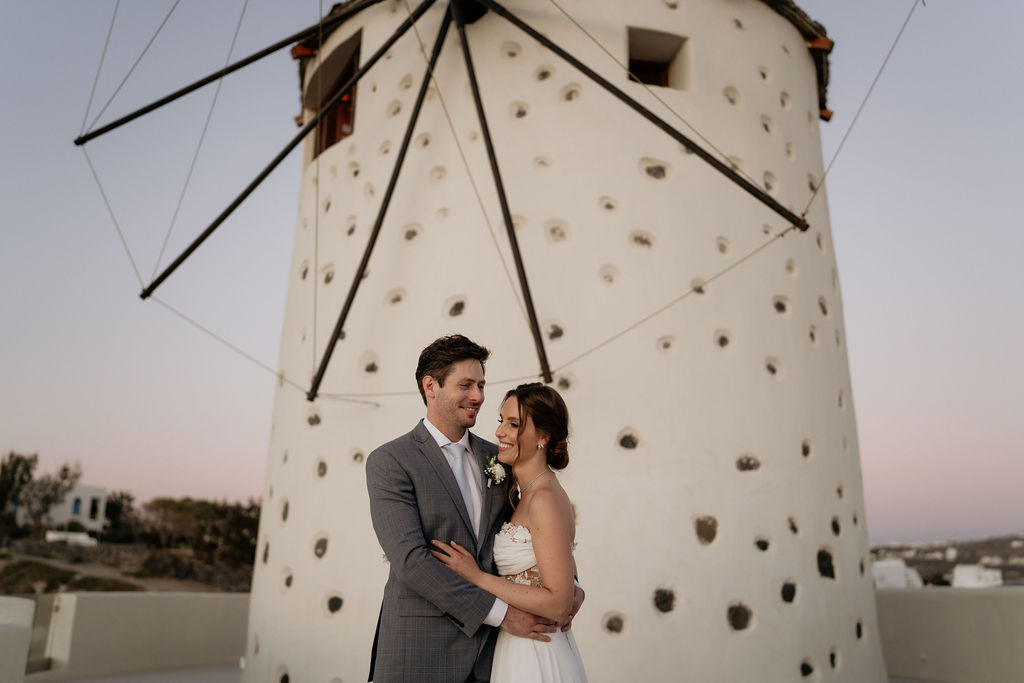 getting married in Santorini